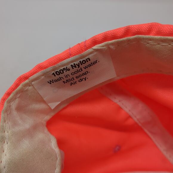 Team Arctic Wear Snapback Hat Pink One Size Solid Vent Holes Vintage USA - Picture 10 of 10